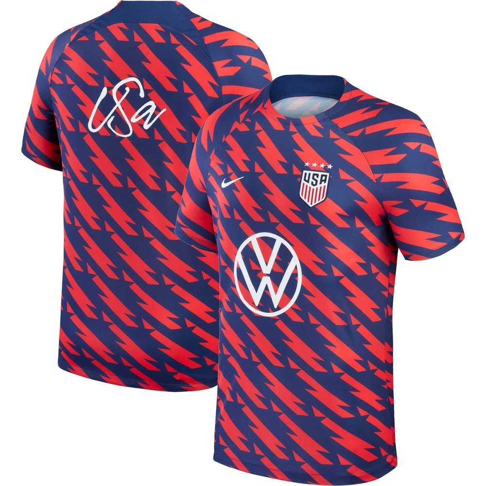 New Nike Mens Team USA Soccer Academy Pro Pre-match Jersey Sz Small Red